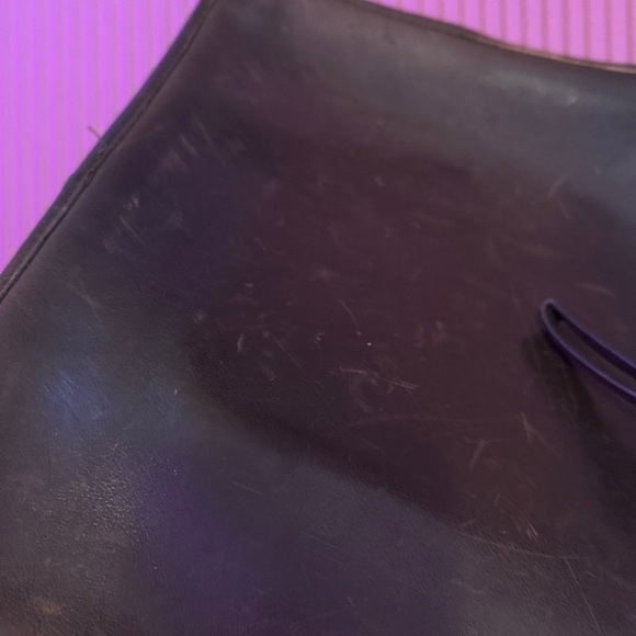 Vintage Leather Coach Slim Clutch Large (Dark Brown) - Picture 7 of 7